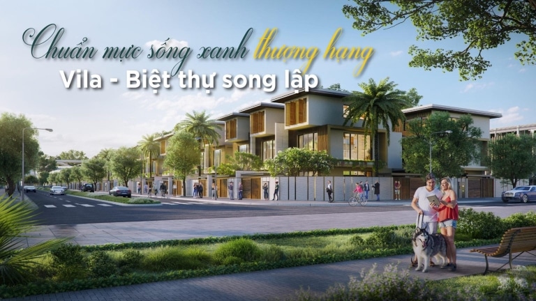 Phối cảnh biệt thự song lập Dragon Eden