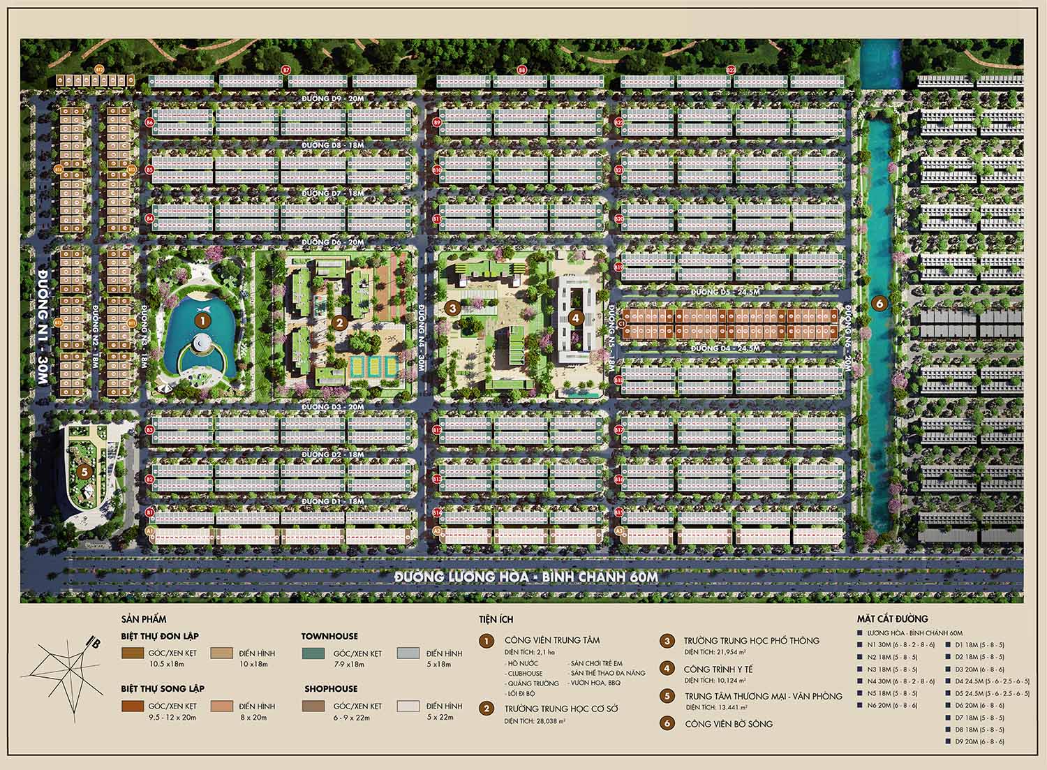 MẶT BẰNG DỰ ÁN DRAGON EDEN BẾN LỨC LONG AN