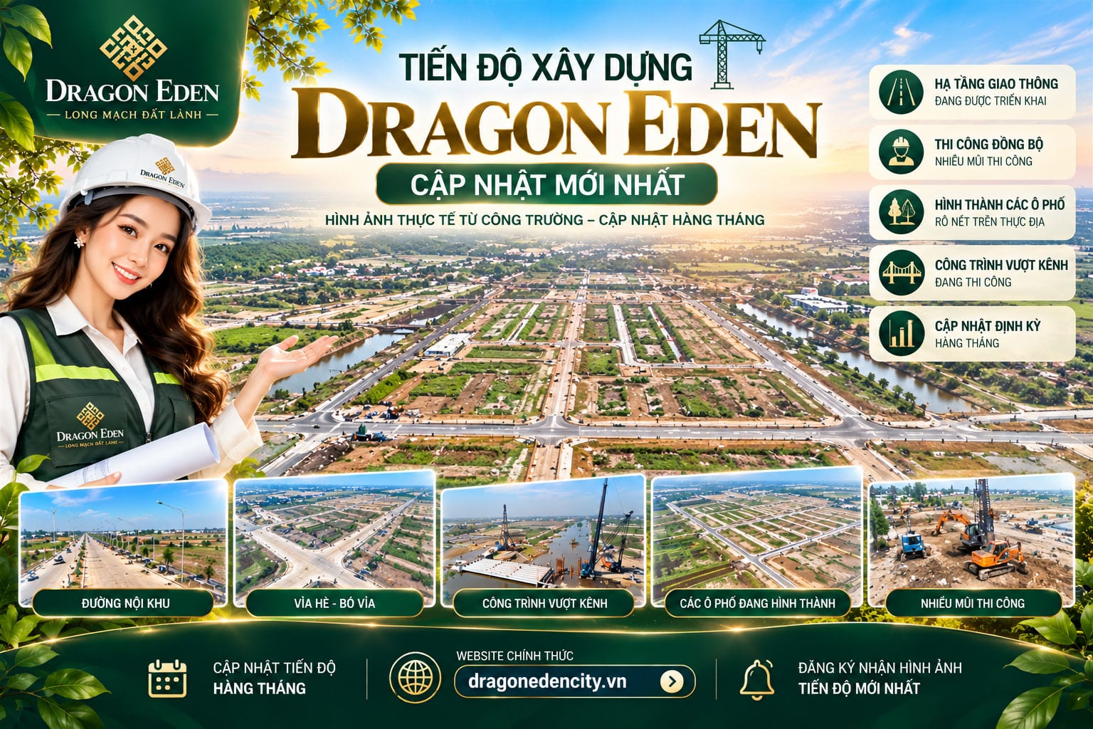 Tiến độ xây dựng Dragon Eden mới nhất