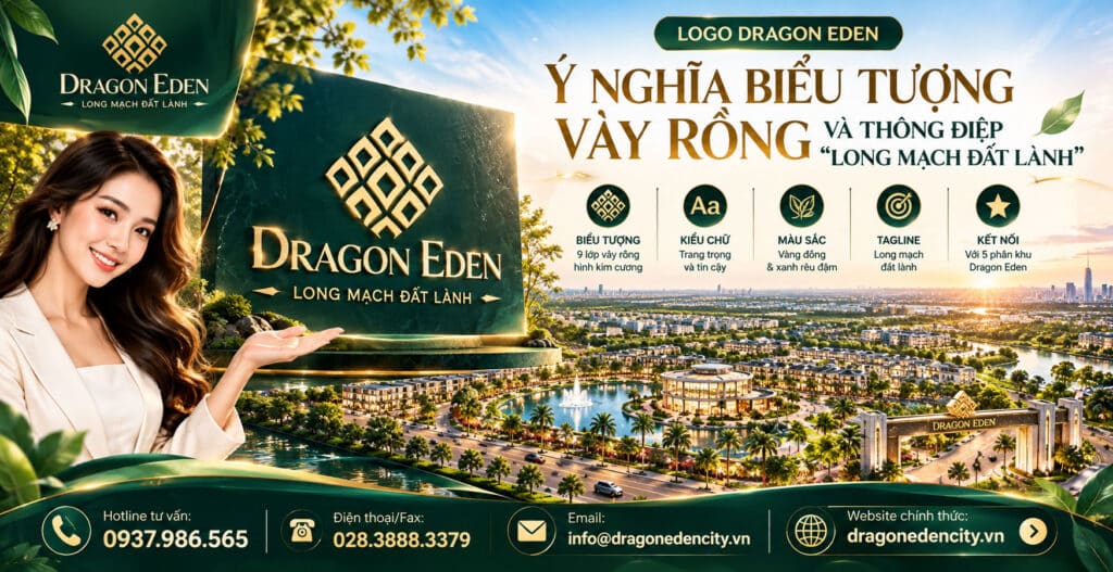 Logo Dragon Eden: ý nghĩa vảy rồng và “Long mạch đất lành”
